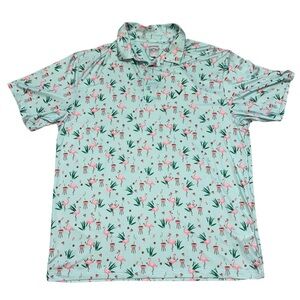Callaway All Over Flamingo Polo Golf Shirt